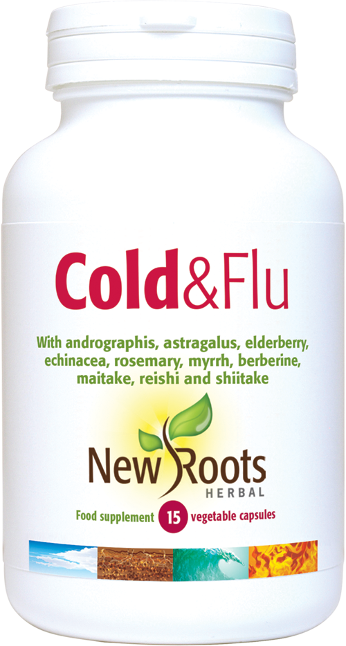 New Roots Herbal Cold & Flu 15 Capsules