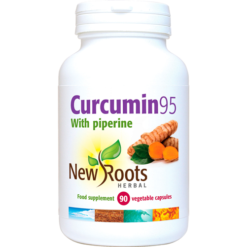 New Roots Herbal Curcumin 95 with Piperine 90 Capsules