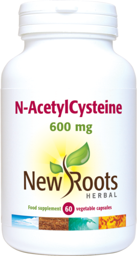 New Roots Herbal N-AcetylCysteine 600mg 60 Capsules