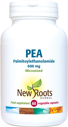 New Roots Herbal PEA Palmitoylethanolamide 600mg 60 Capsules