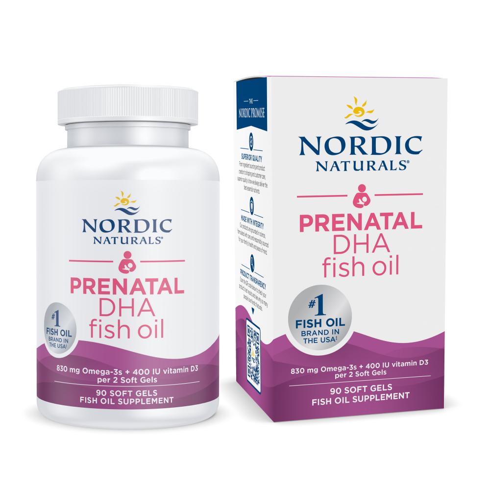 Nordic Naturals Prenatal DHA Fish Oil 90 Softgels