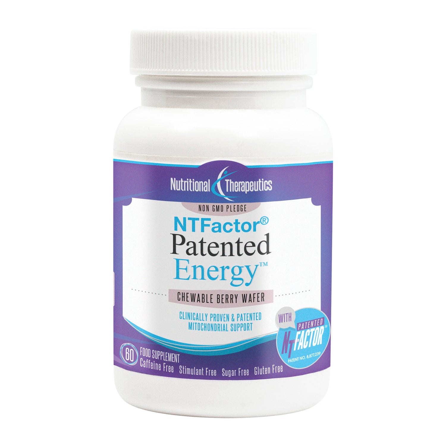 Nutritional Therapeutics NT Factor Patented Energy 60 Chewable wafers