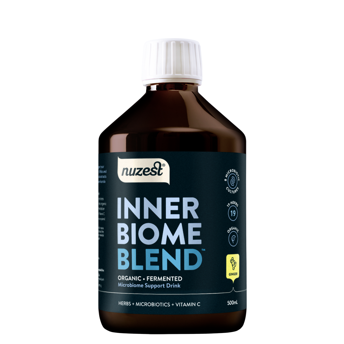 Nuzest Inner Biome Blend Organic Ginger 500ml