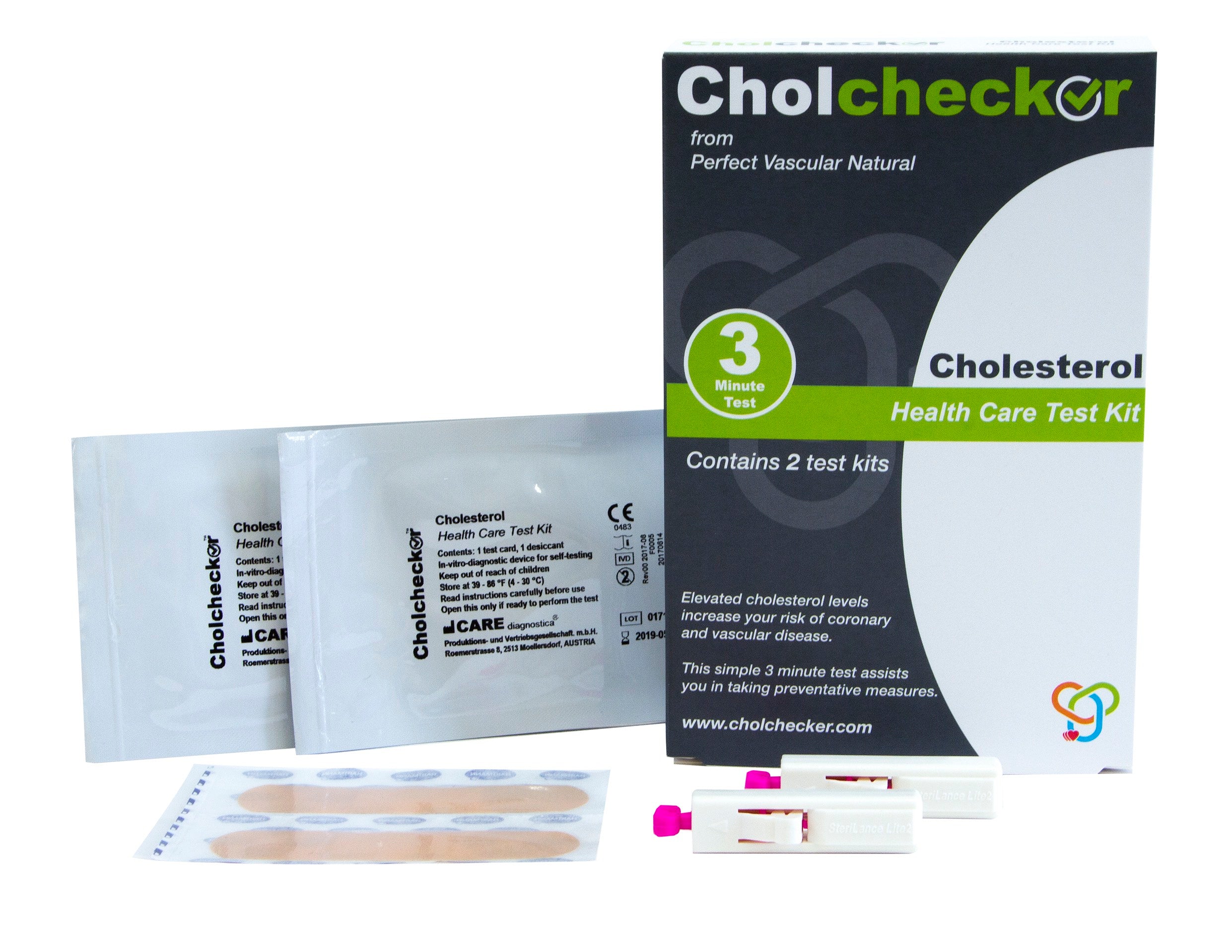 Perfect Vascular Natural Cholchecker Test Kit - 2 Kits