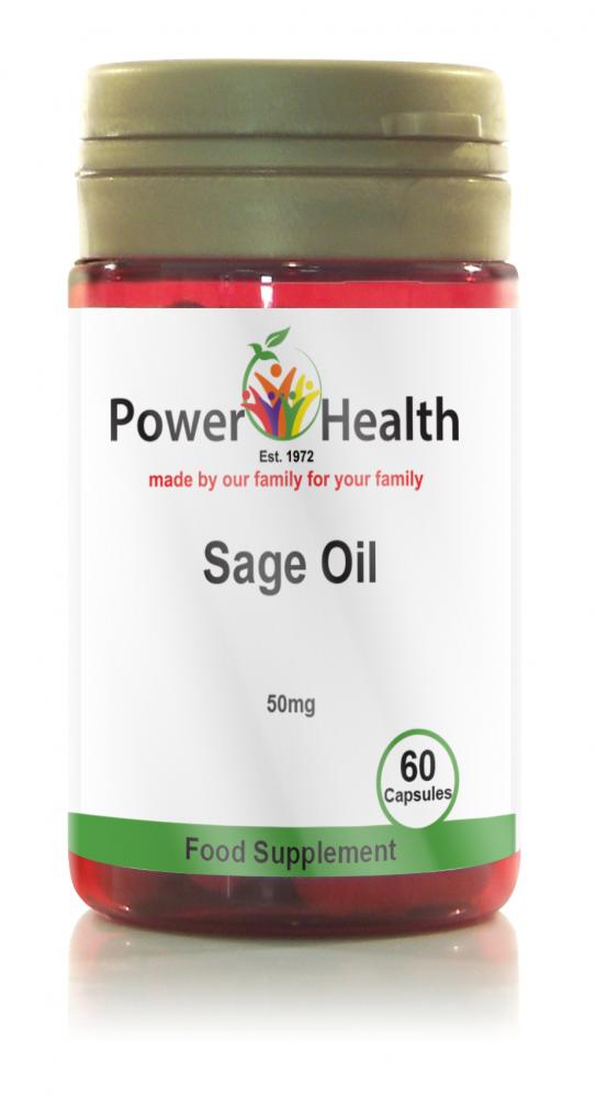 Power Health Sage Oil 50mg 60 Softgels