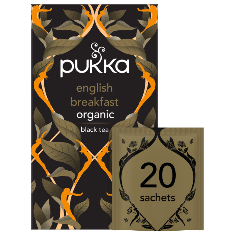 Pukka Herbs English Breakfast Organic Black Tea 20 Tea Bags
