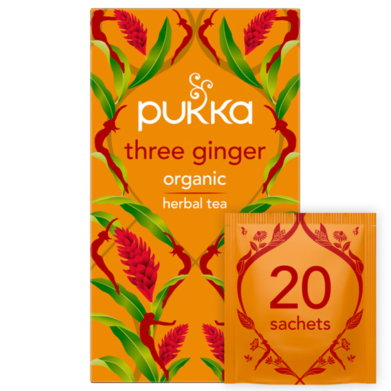 Pukka Herbs Three Ginger Tea 20 Tea Bags
