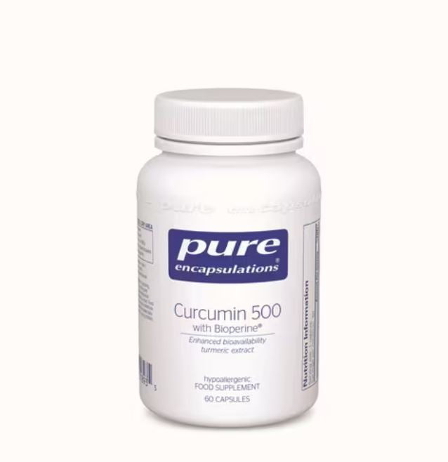 Pure Encapsulations Curcumin 500 with Bioperine 60 Capsules