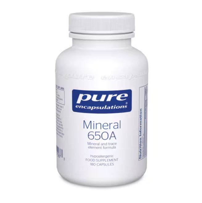Pure Encapsulations Mineral 650A 180 Capsules