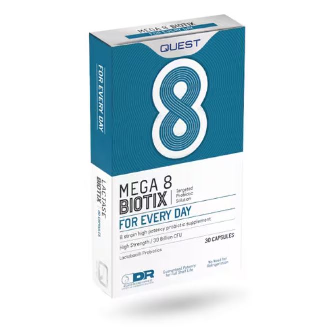 Quest Vitamins Mega 8 Biotix 30 Capsules