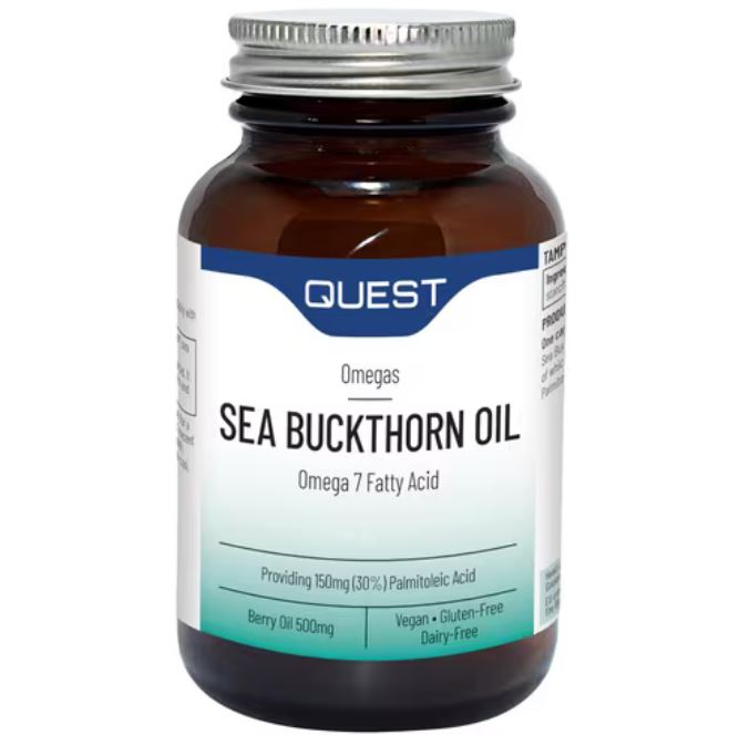 Quest Vitamins Sea Buckthorn Oil Omega 7 Fatty Acid 120 Capsules