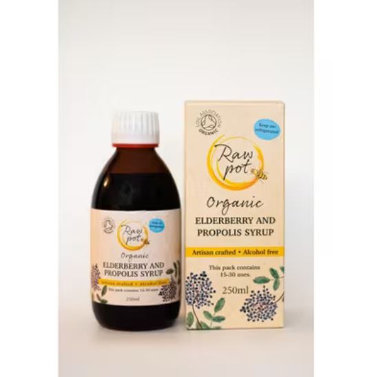 Raw Pot Organic Elderberry and Propolis Syrup 250ml