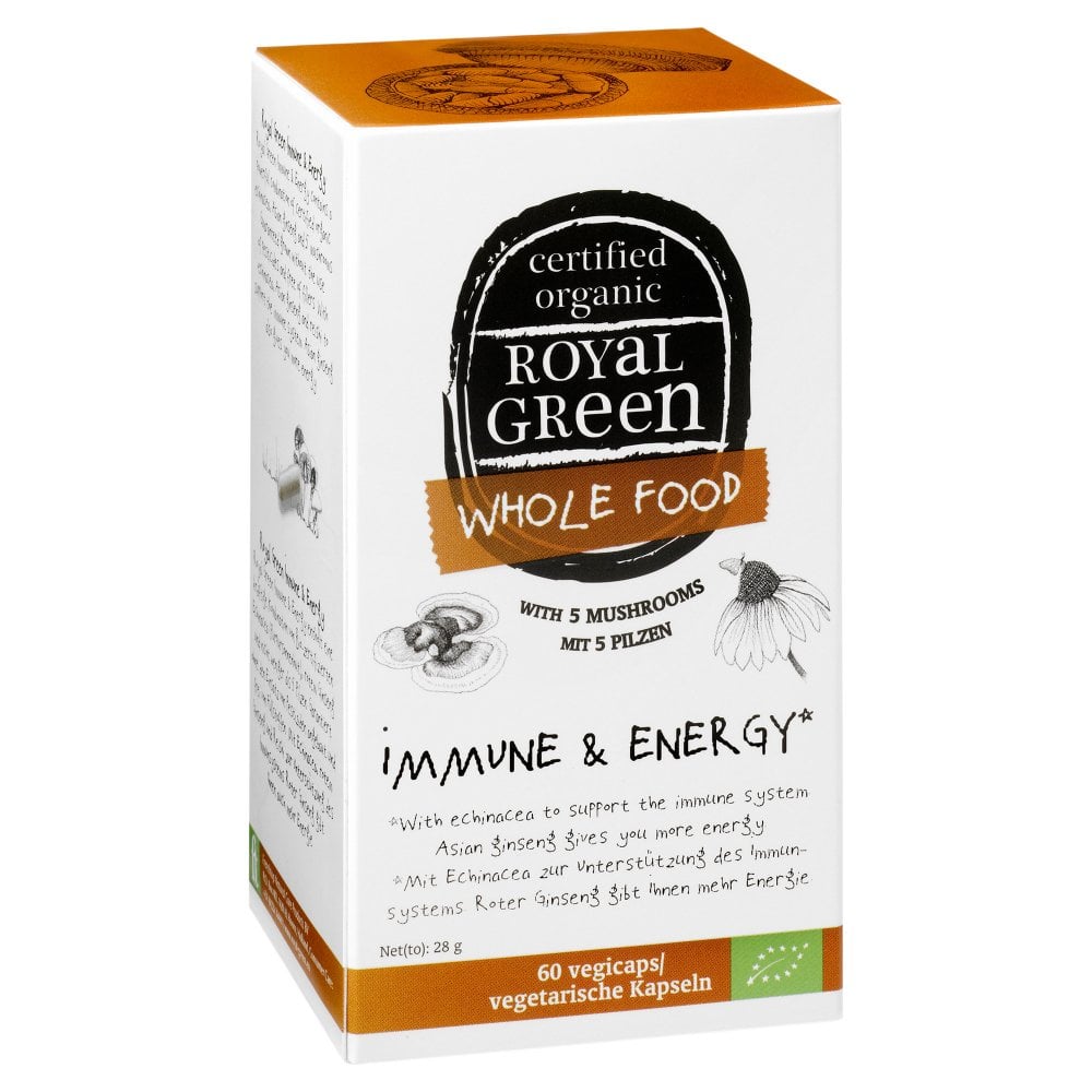 Royal Green Organic Wholefood Immune & Energy 60&