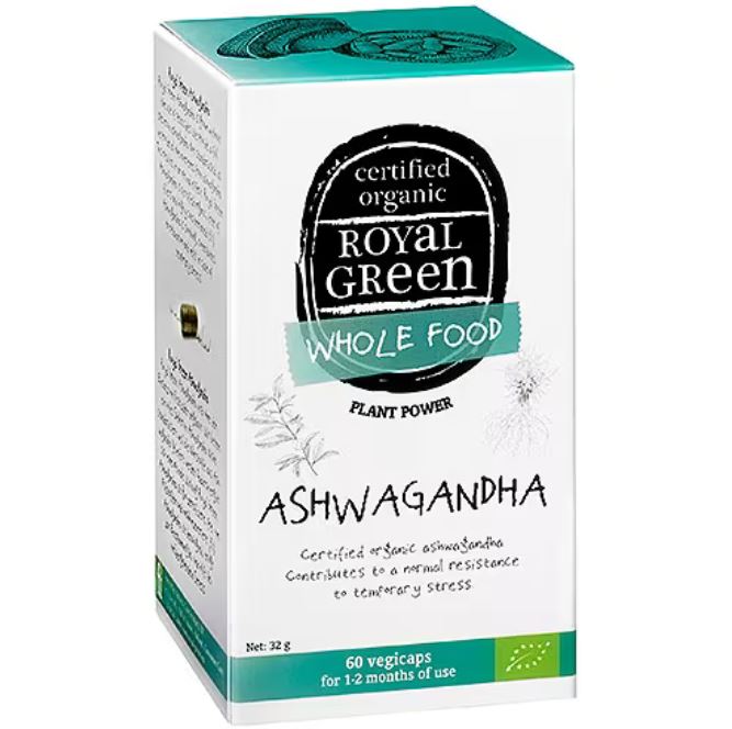 Royal Green Wholefood Ashwagandha 60 Capsules
