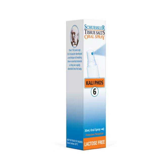Schuessler 6 Kali Phos Oral Spray LACTOSE FREE 30ml
