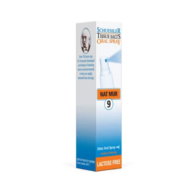 Schuessler 9 Nat Mur Oral Spray LACTOSE FREE 30ml