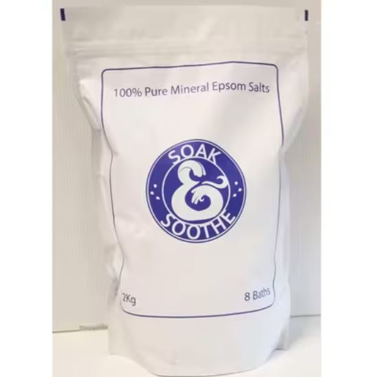 Soak & Soothe 100% Pure Mineral Epsom Salts 2kg
