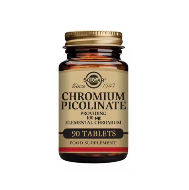 Solgar Chromium Picolinate Providing 100ug Elemental 90 Tablets