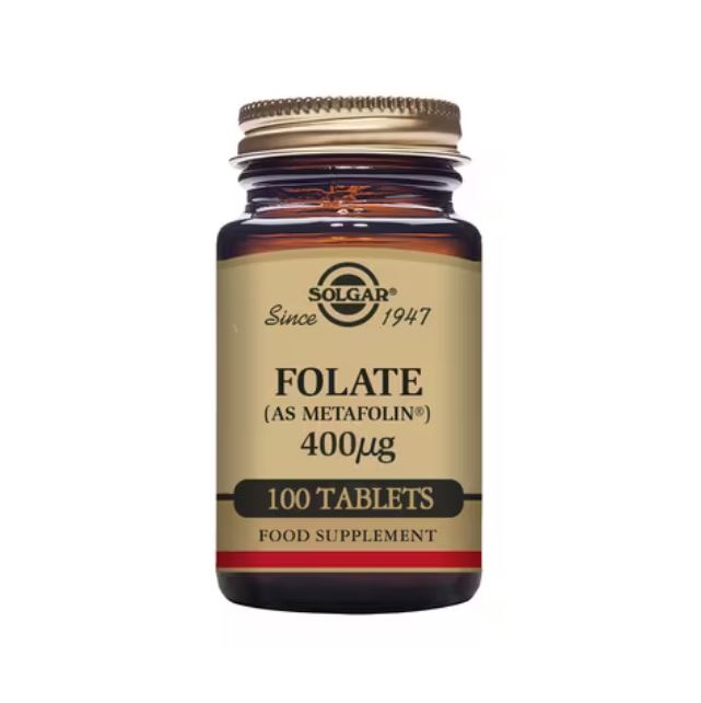 Solgar Folate (as Metafolin) 400ug 100 Tablets