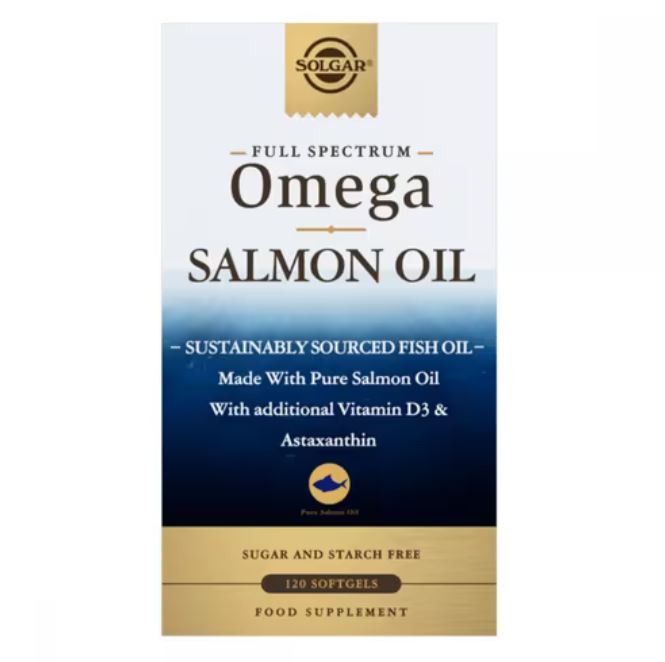 Solgar Full Spectrum Omega Salmon Oil 120 Softgels