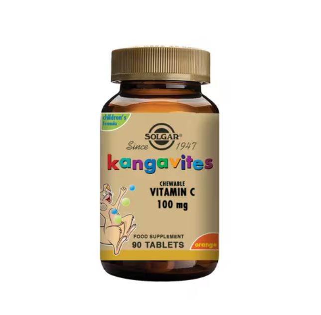 Solgar Kangavites Chewable Vitamin C 100mg Orange 90 Chewable tablets