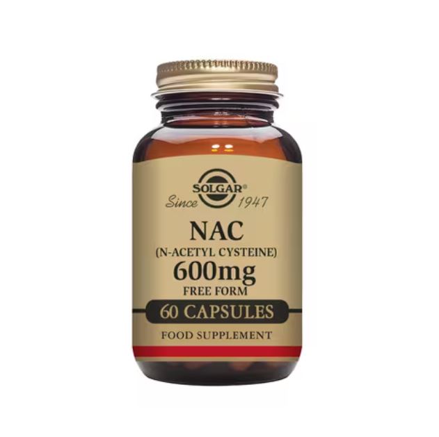Solgar NAC (N-Acetyl Cysteine) 600mg 60 Capsules