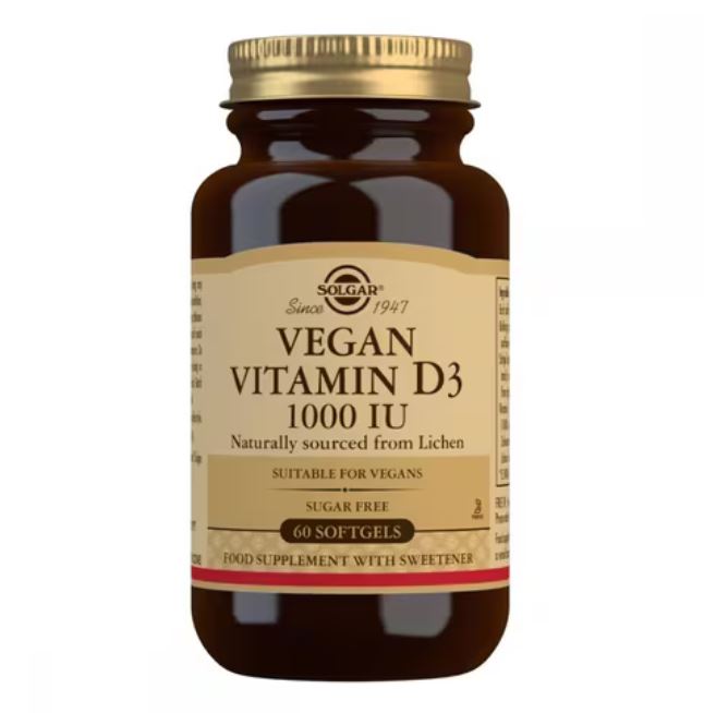 Solgar Vegan Vitamin D3 1000 IU 60 Softgels