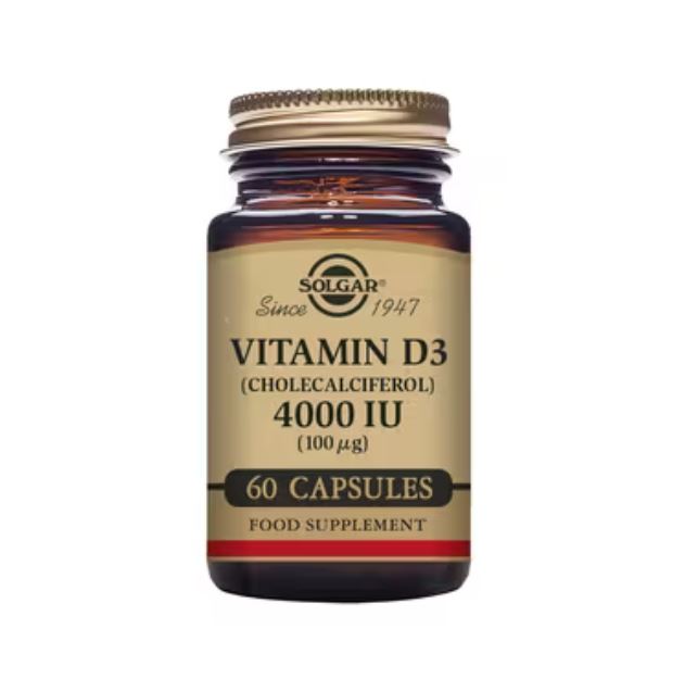 Solgar Vitamin D3 (Cholecalciferol) 4000iu (100ug) 60 Capsules