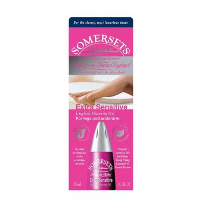 Somersets Extra Sensitive English Shaving Oil For Legs and Underarm (Pink)