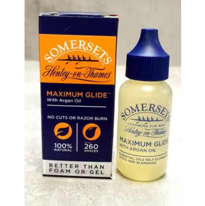 Somersets Maximum Glide with Argan Oil English Shaving Oil (Orange) 35ml