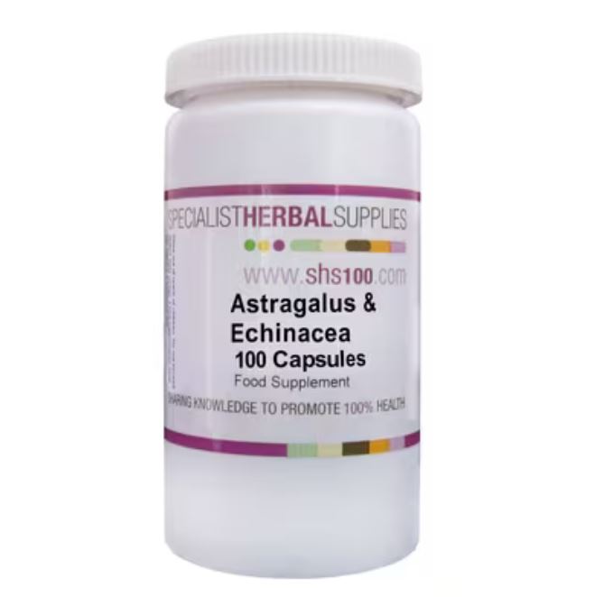 Specialist Herbal Supplies (SHS) Astragalus & Echinacea 100 Capsules