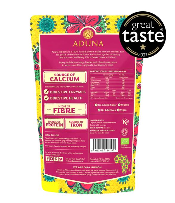 Aduna Hibiscus Superfood Powder 275g