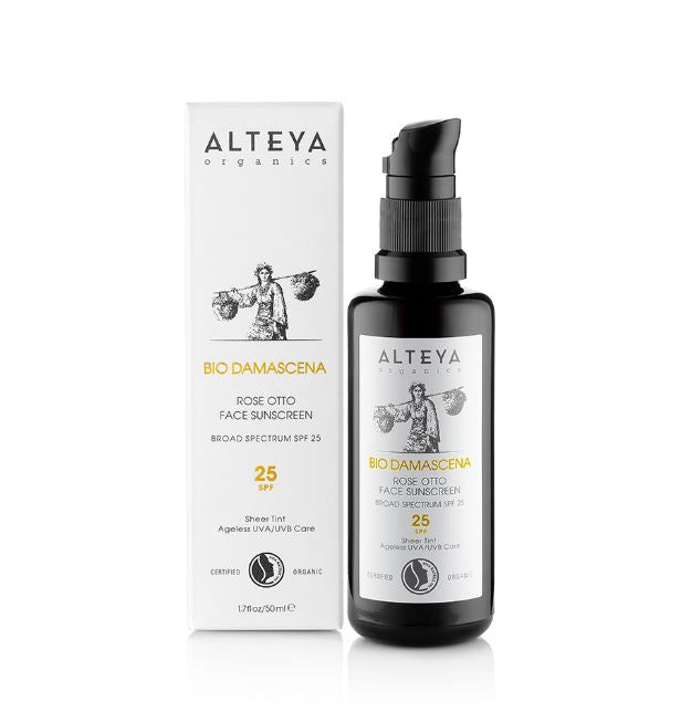 Alteya Bio Damascena Rose Otto Face Sunscreen SPF25 50ml
