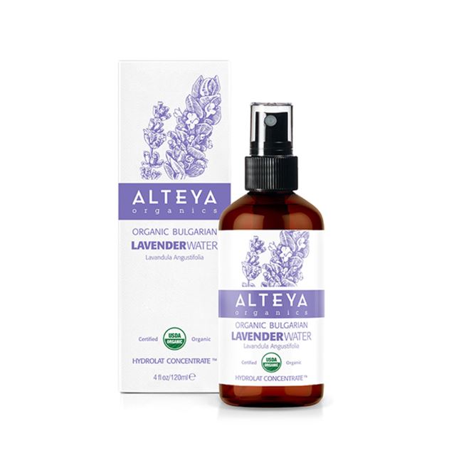 Alteya Organic Bulgarian Lavender Water 120ml (Amber Glass Spray Botttle)