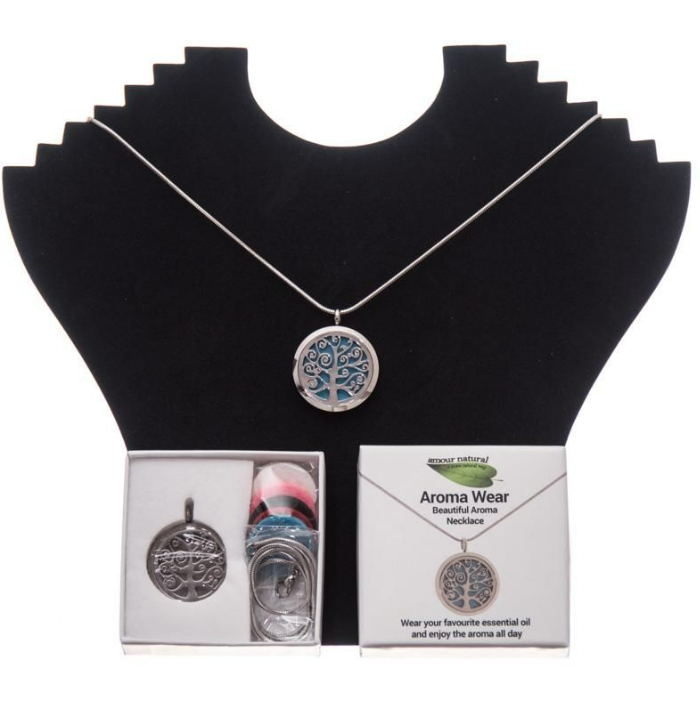 Amour Natural Aroma Wear Heart Necklace