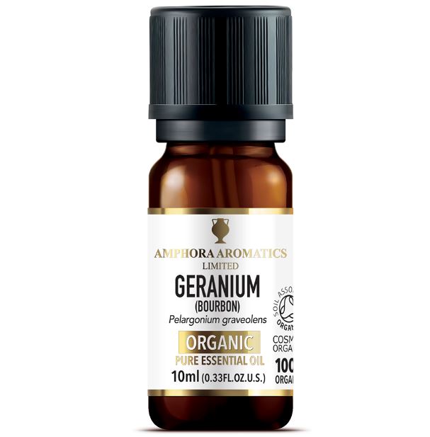 Amphora Aromatics Geranium Organic Pure Essential Oil 10ml