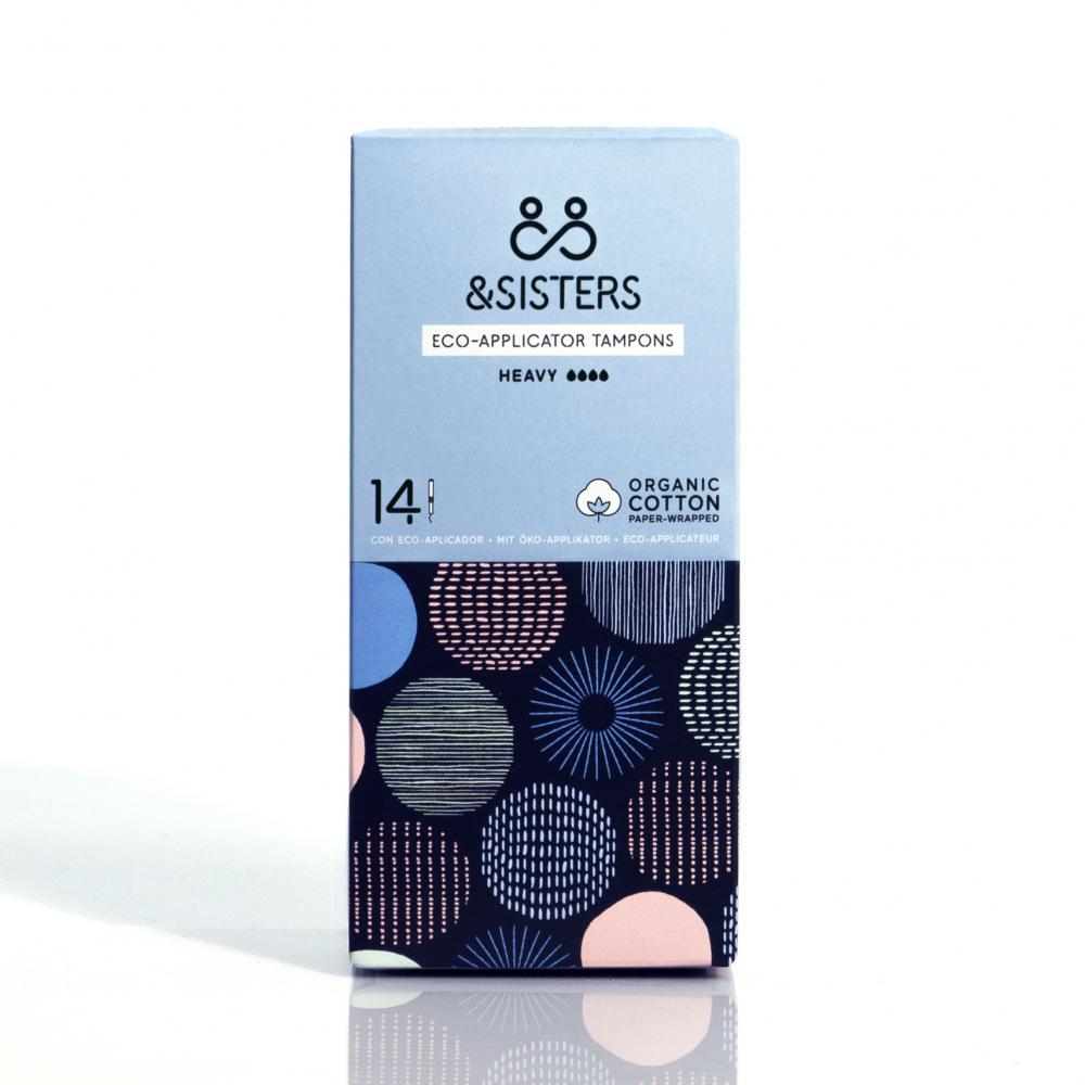 &Sisters Eco-Applicator Tampons Heavy 14&