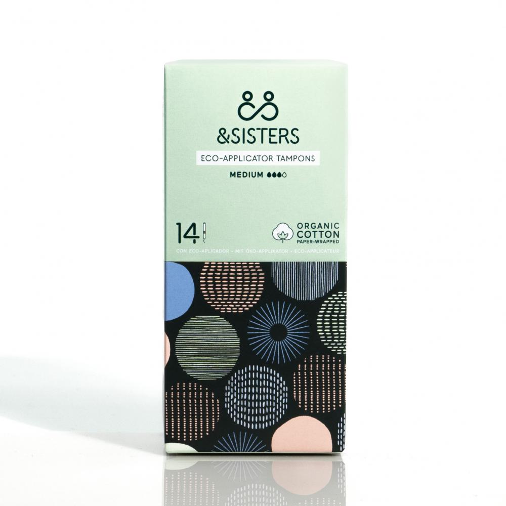 &Sisters Eco-Applicator Tampons Medium 14&
