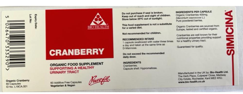 Bio-Health Cranberry 60&