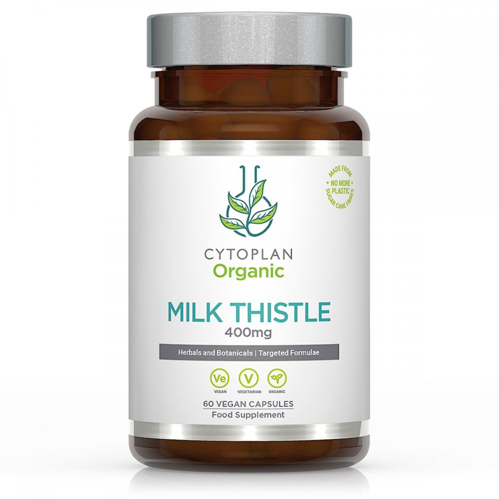 Cytoplan Organic Milk Thistle 400mg 60&