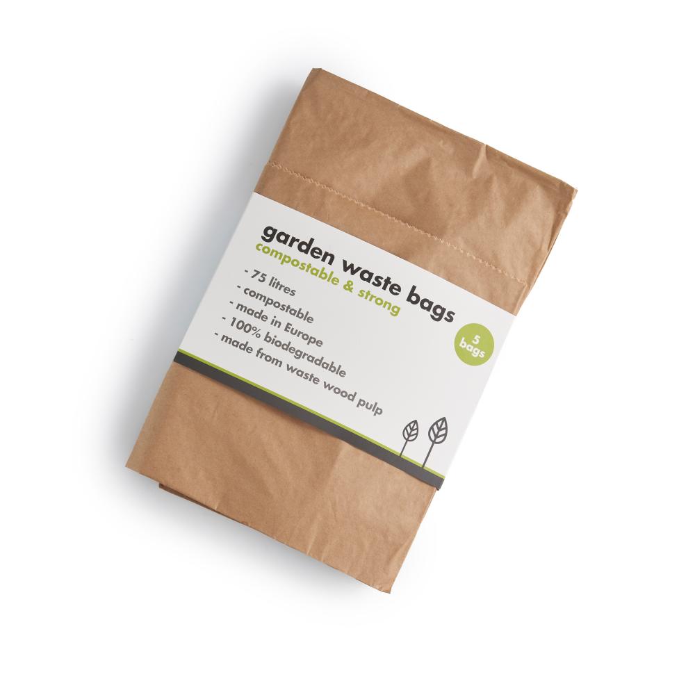 ecoLiving Garden Waste Bags Compostable & Strong 5 Bags