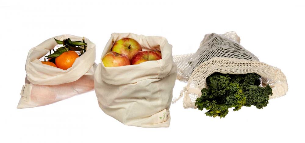 ecoLiving Reusable Produce Bags (3 Pack)