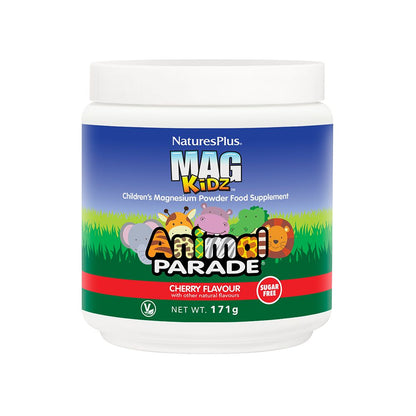 Natures Plus Source of Life Animal Parade Mag Kidz Magnesium Citrate Cherry Flavour (Powder) 171g