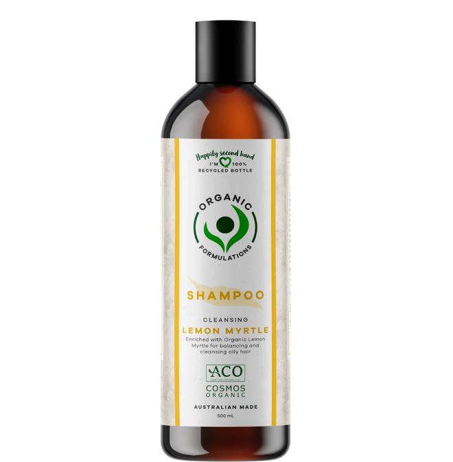Organic Formulations Lemon Myrtle Shampoo 500ml | Oily Hair