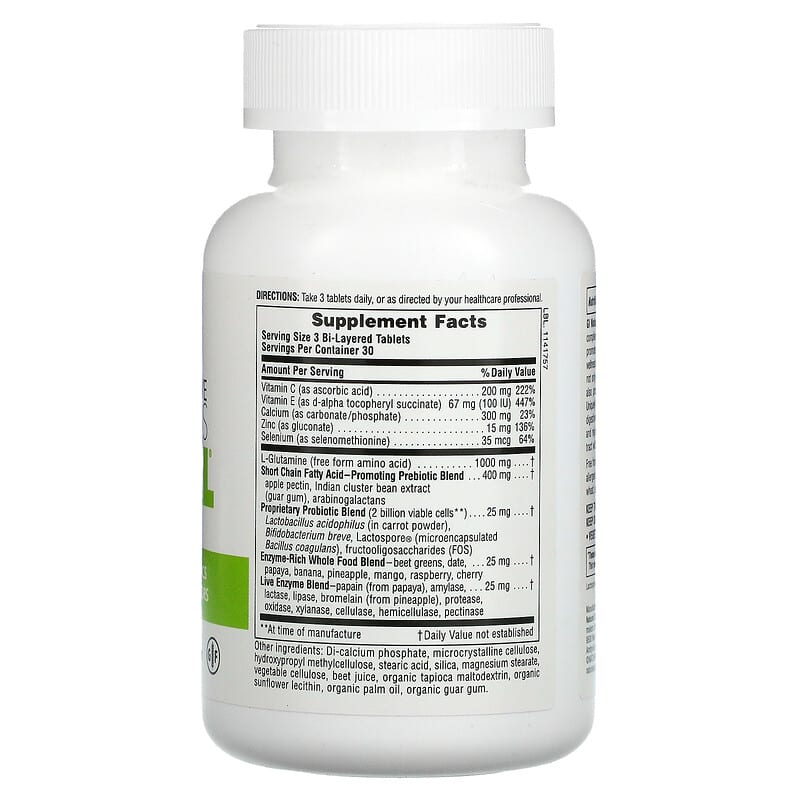 Natures Plus GI NATURAL Total Digestive Wellness 90 Tablets