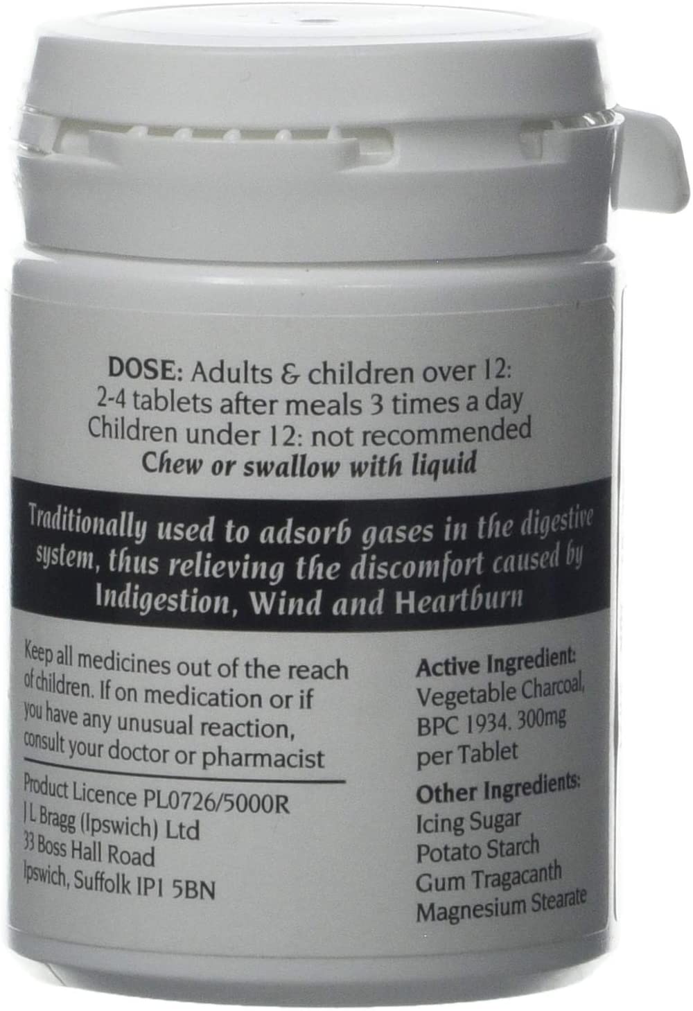 J.L Bragg Charcoal Tablets 250 pack