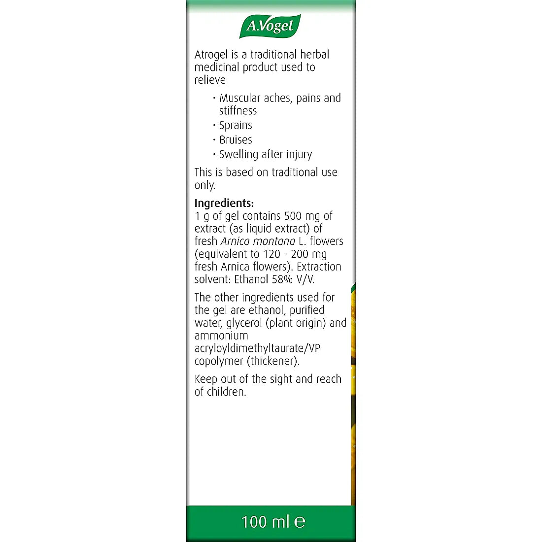 A Vogel (BioForce) Atrogel Muscle Aches & Pain Arnica Gel