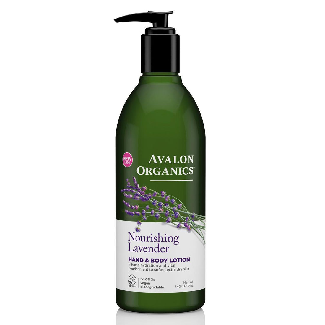 Avalon Organics Nourishing Lavender Hand & Body Lotion 340g