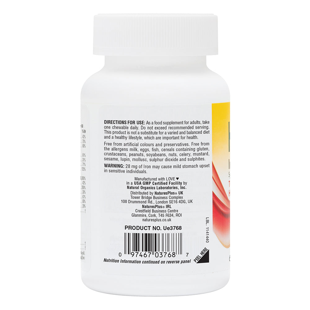 Hema-Plex Chewable Iron 60 Tablets