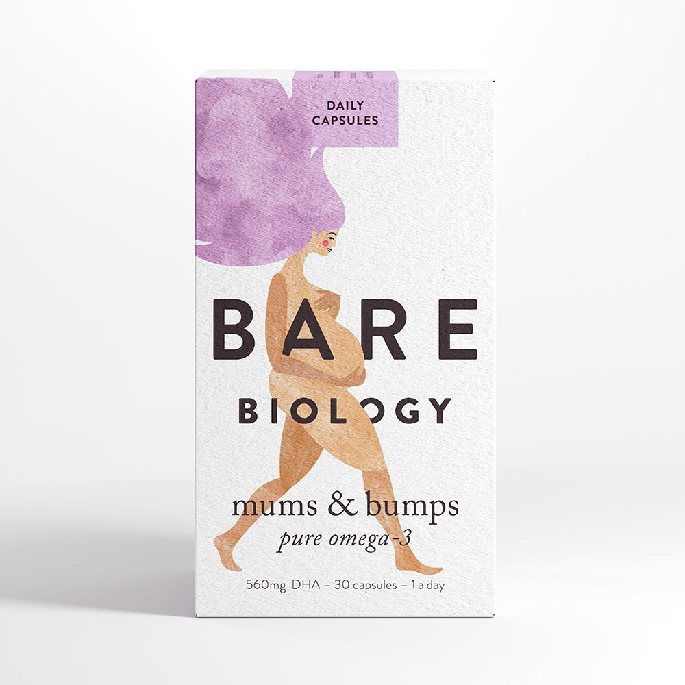 Bare Biology Mums & Bumps Prenatal Fish Oil Pure Omega-3 30&
